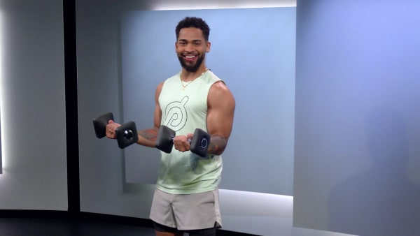 Peloton strength training weights top