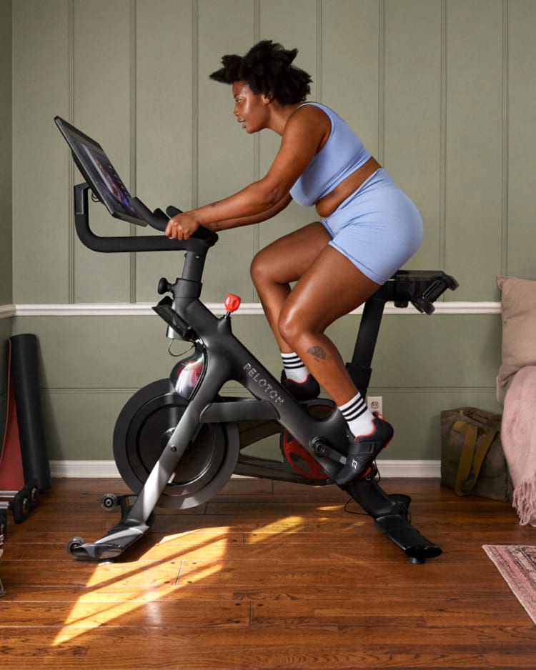 Peloton member on Peloton Bike+
