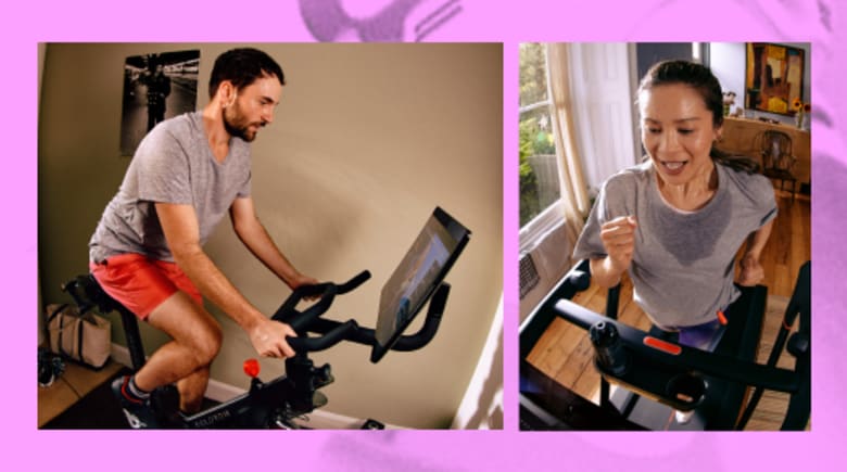 Peloton®  Exercise Bike With Indoor Cycling Classes Streamed Live &  On-Demand