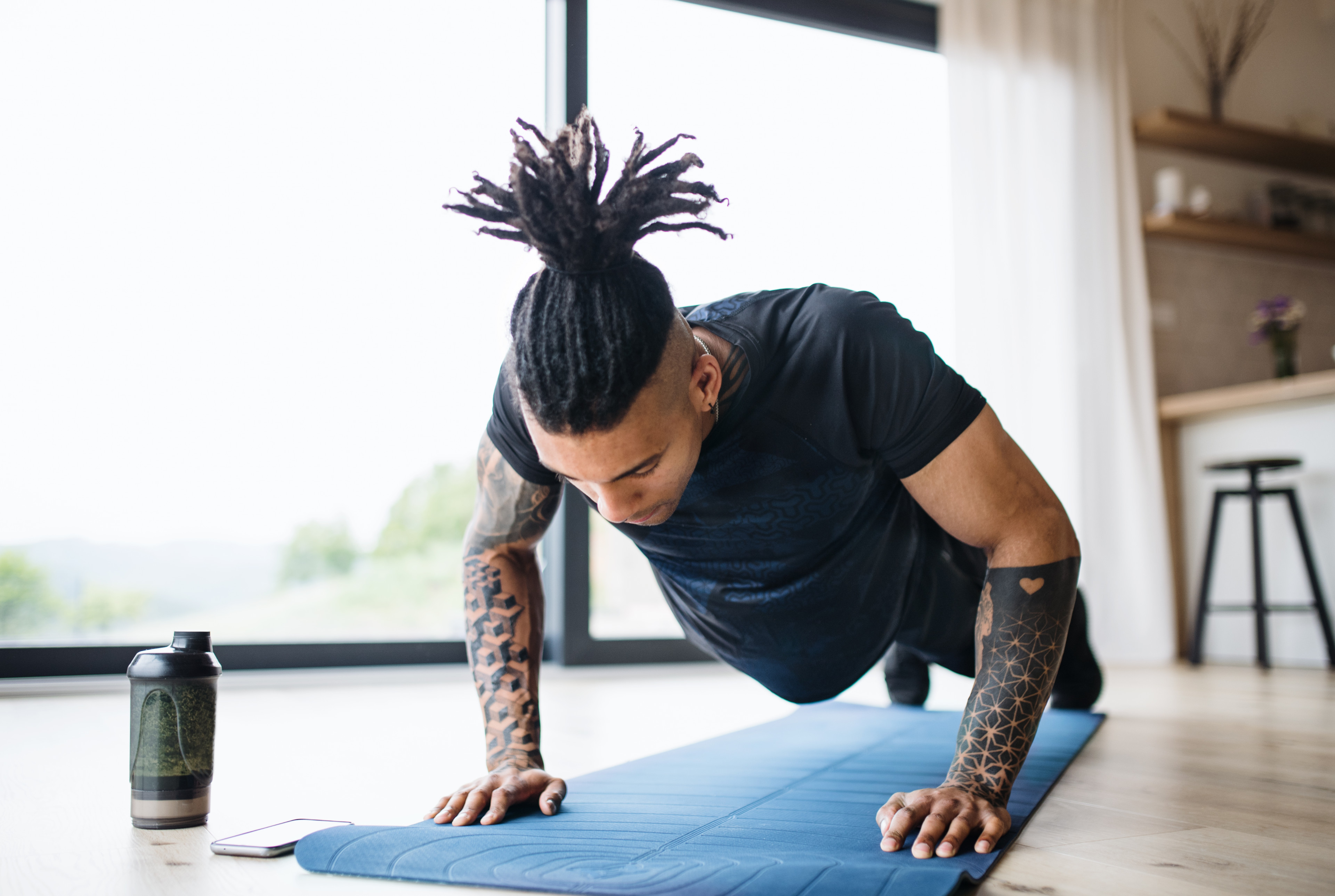 Man doing push-up 