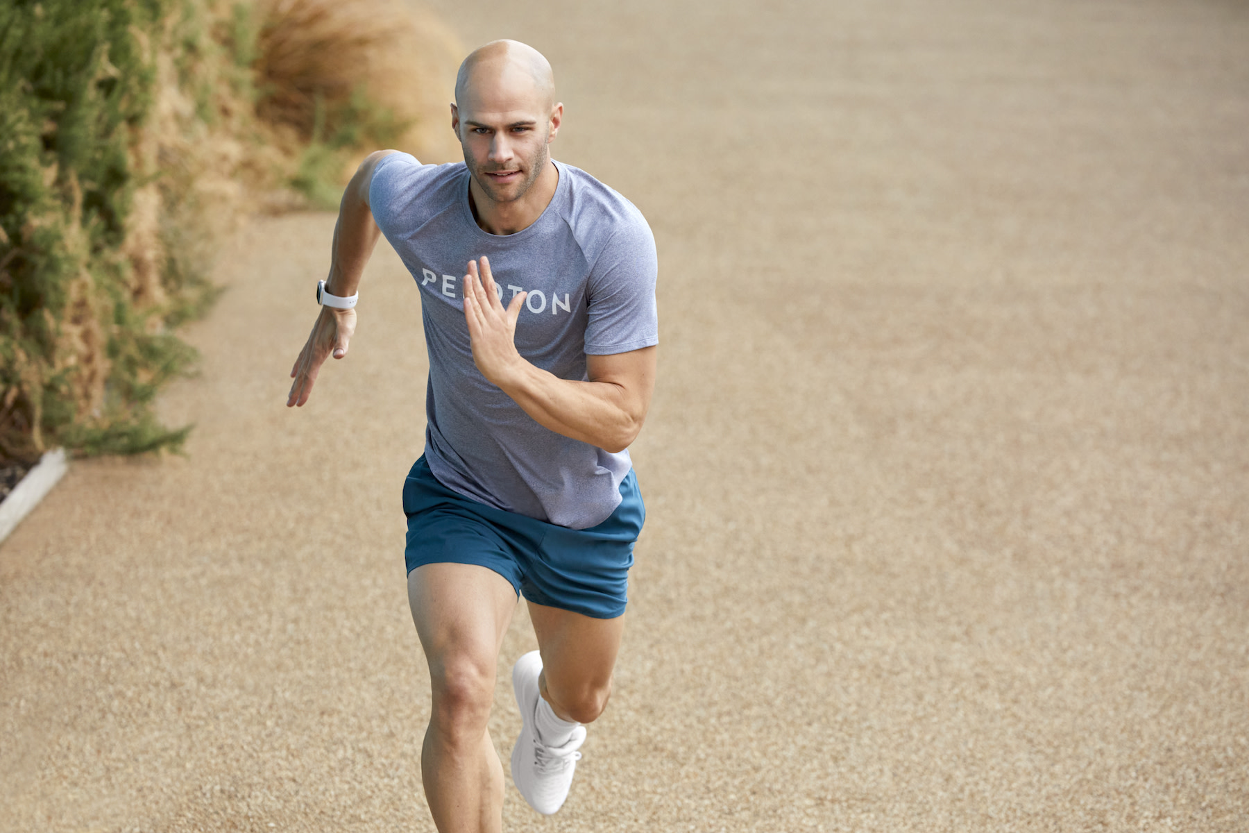 sprinting outdoors