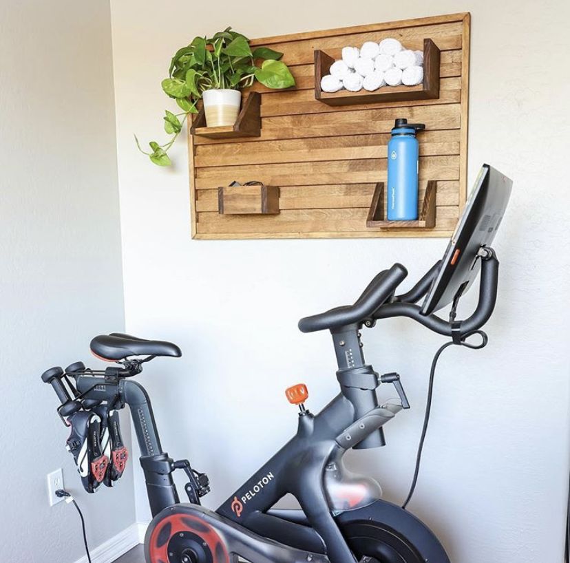 Exercise Home Gym Shoe and Towel Shelf Cycling Shoe Shelf Exercise Shoe  Storage Shelf Fitness Shelf Home Gym Shoe Shelf Bike Shelf 