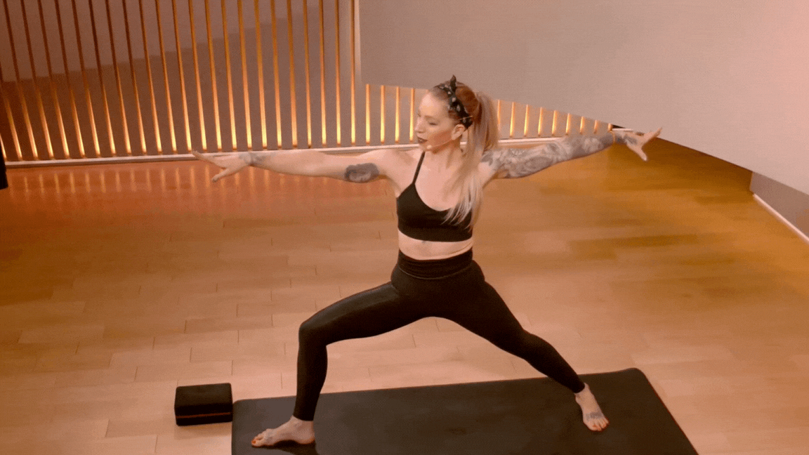 Kirra Michel Reverse Warrior 2 GIF