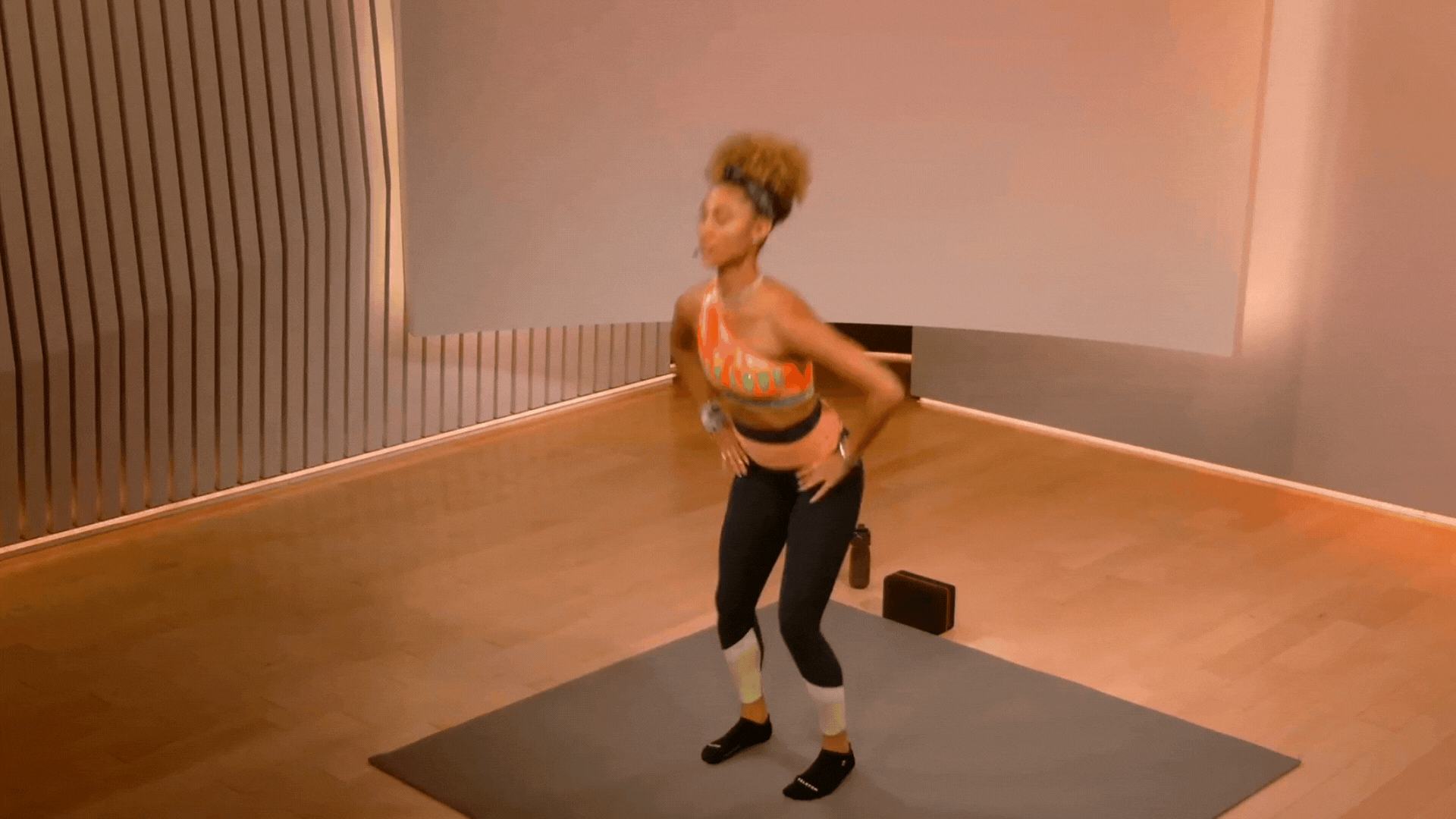 Ally Love doing squats