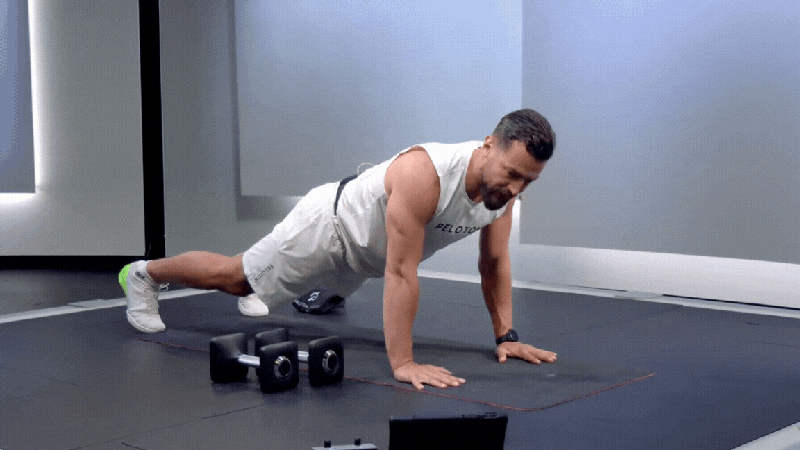 Push-Up Erik Jager GIF | The Output by Peloton