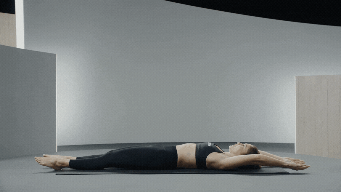 Peloton instructor Emma Lovewell demonstrates a Pilates roll-up with proper form.