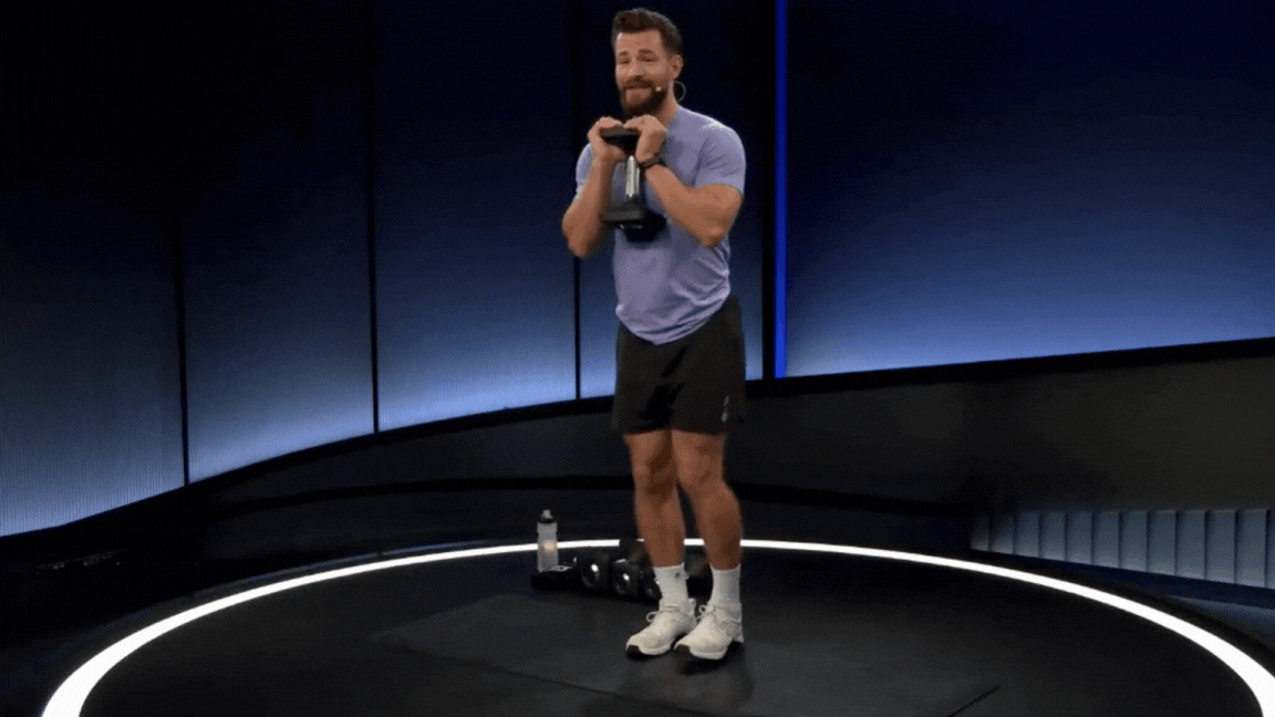Erik Jager Side Lunge GIF | The Output by Peloton