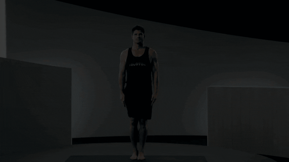 Denis Morton doing Tree Pose GIF