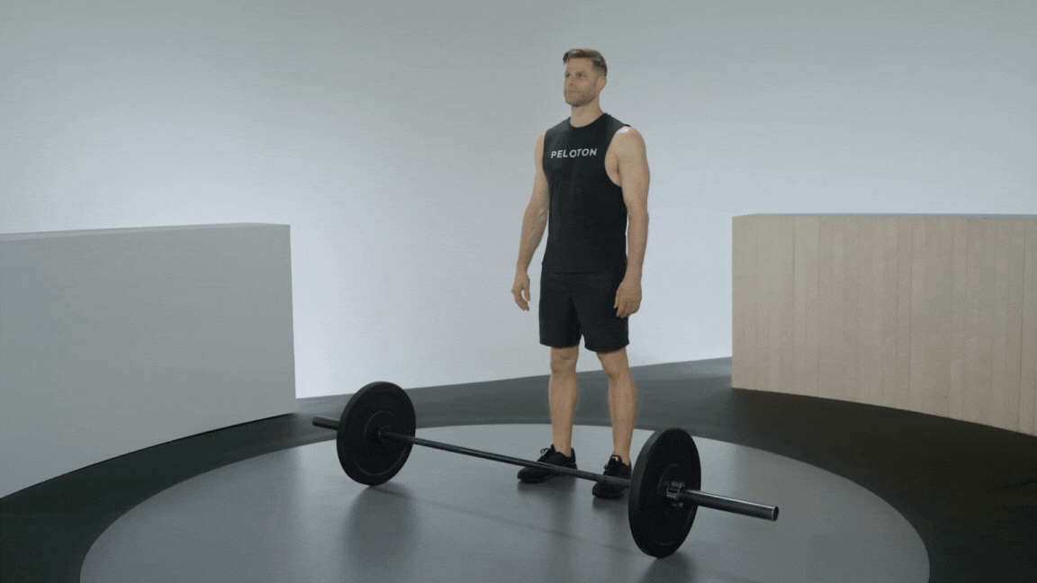 Barbell deadlift