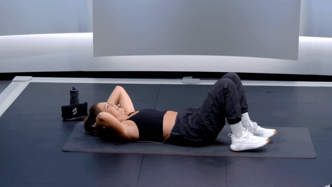 Emma Lovewell Bicycle Crunch GIF | The Output by Peloton