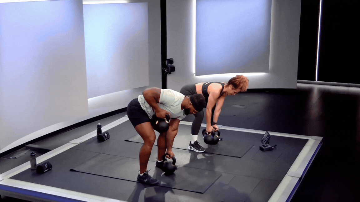 Kettlebell Gorilla Row | The Output by Peloton