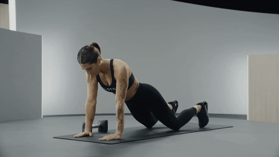 Dumbbell Pass Through