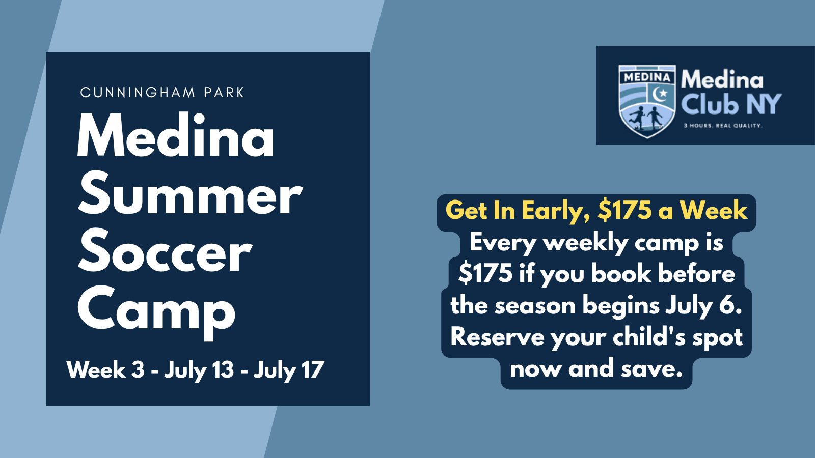 Medina Summer Camp Week 3 (7/13-7/17)