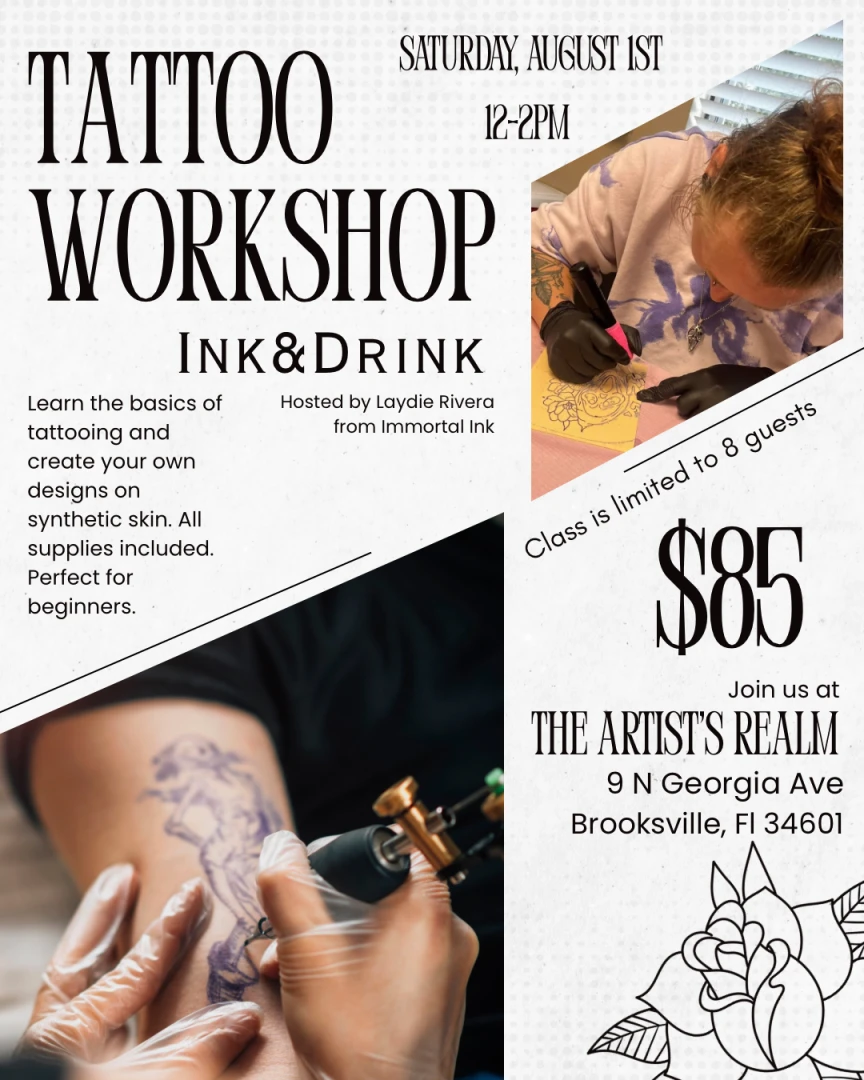 Tattoo Experience Workshop with Laydie Rivera from Immortal Ink