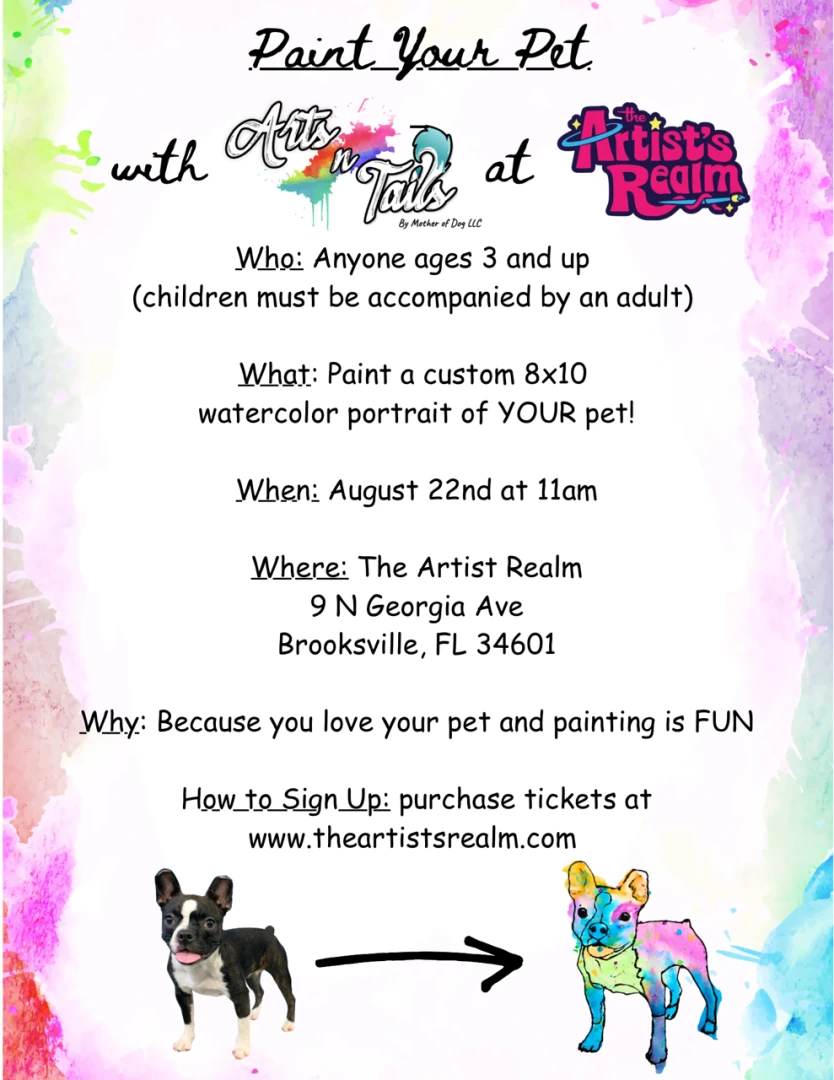 Watercolor Pet Portraits with Arts N Tails