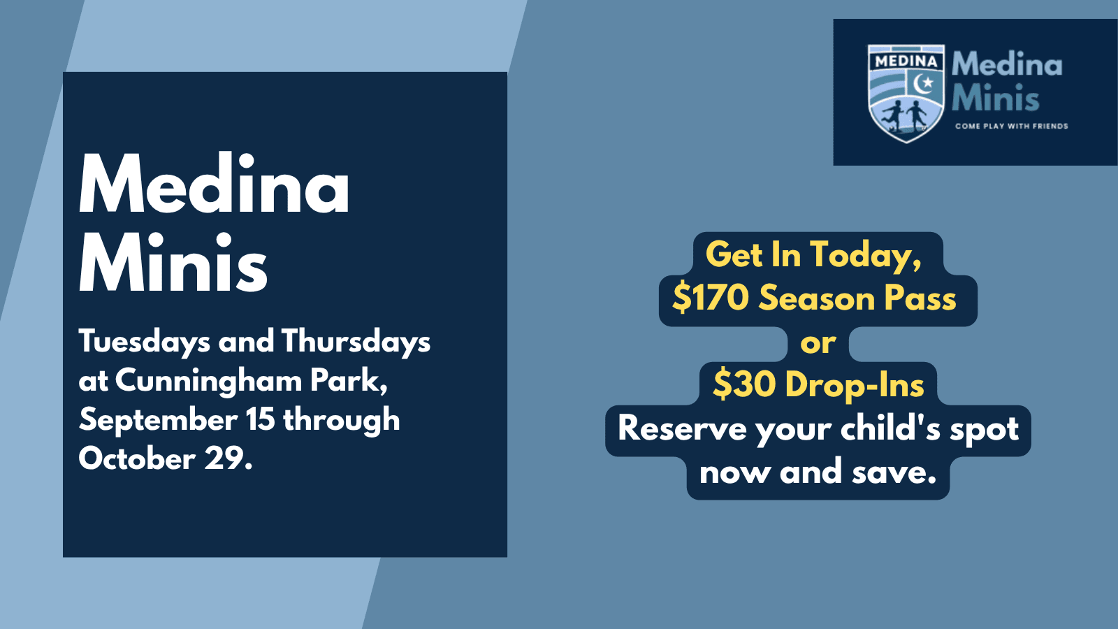 Medina Minis: Cunningham Park Tuesdays 10:30am (2-3yrs)