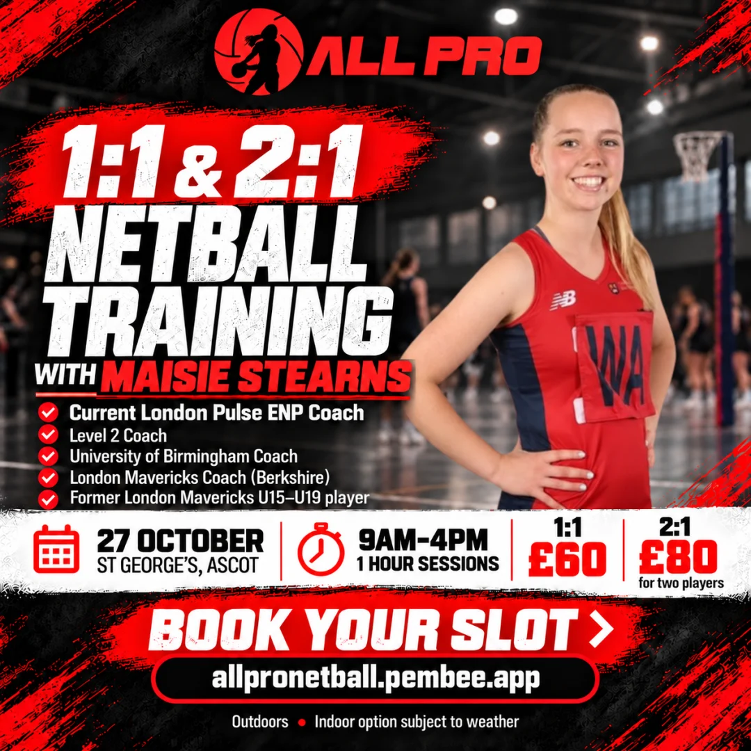 All Pro 1:1 and 2:1 Training Session | 27th October