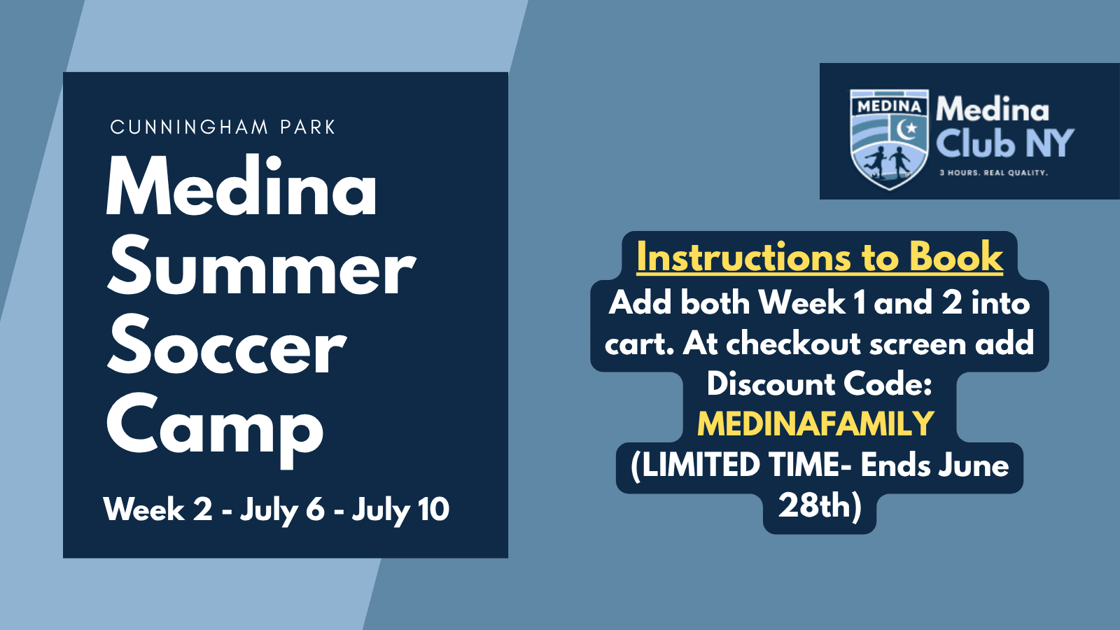Medina Summer Camp Week 2 (7/6-7/10)