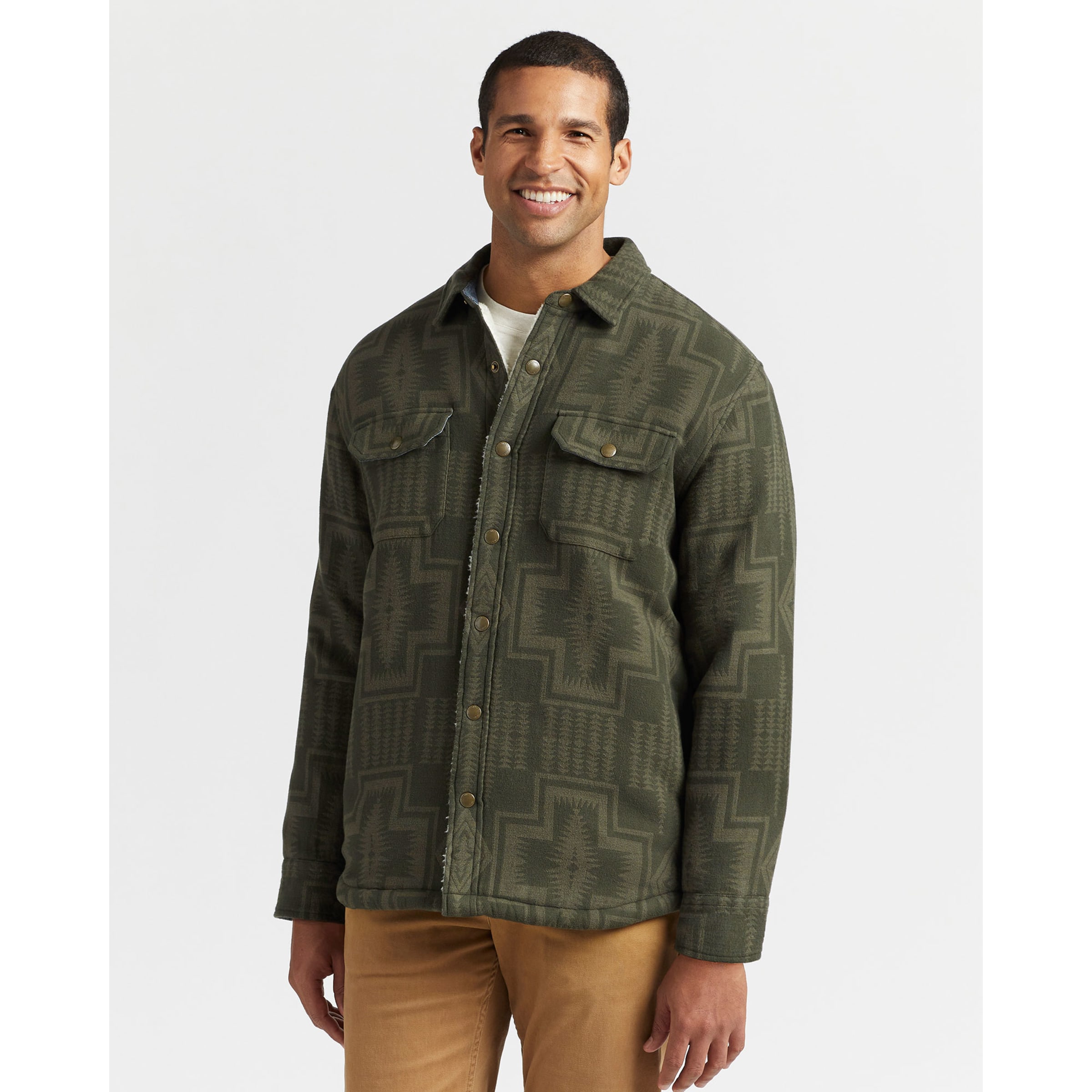 Sherpa Lined Shirt Jacket