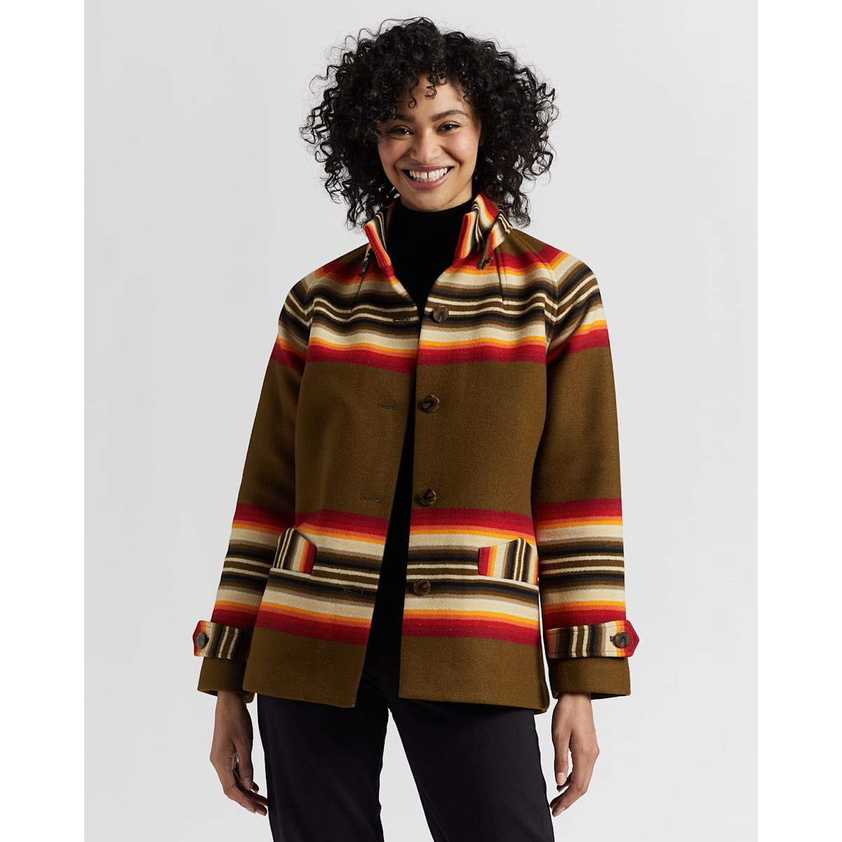 Pendleton long wool coat clearance