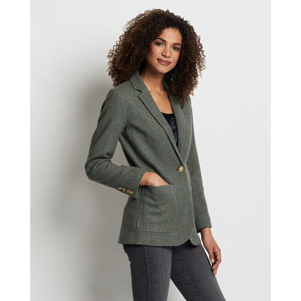 Women's Herringbone Jacket | tyello.com