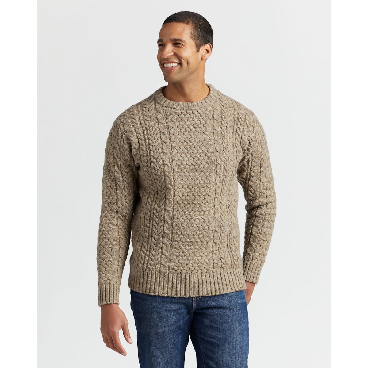 Pendleton Shetland Fisherman's Sweater Grey Heather Men's Size XXL ...