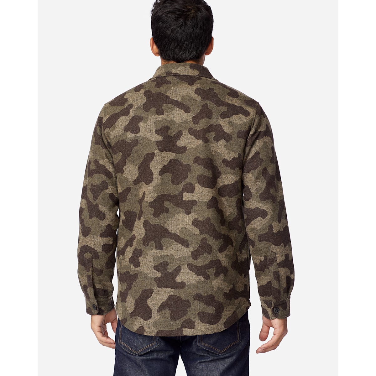 MEN'S CAMO JACQUARD QUILTED SHIRT JACKET | Pendleton