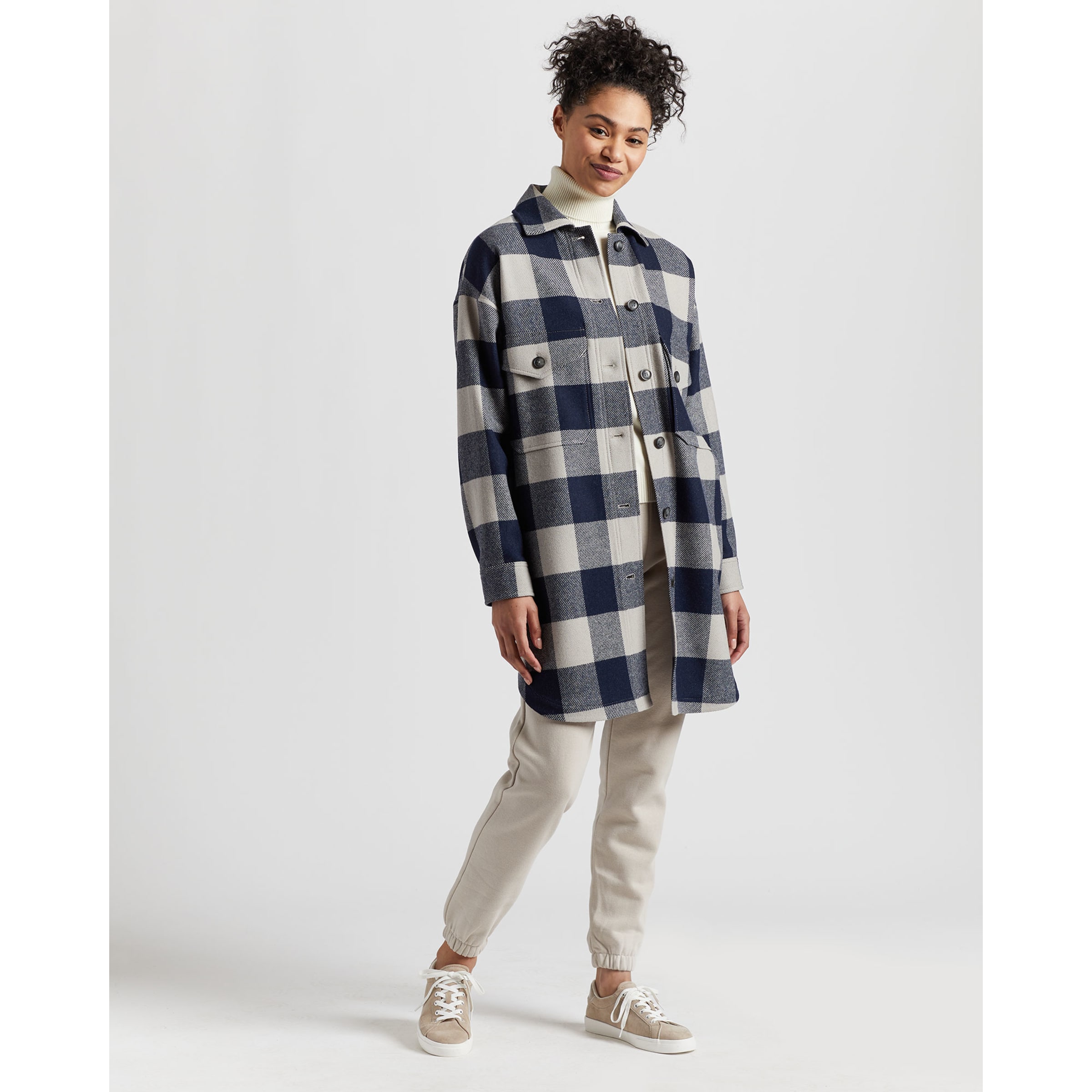 BRUNETTE THE LABEL - Plaid Shirt Jacket