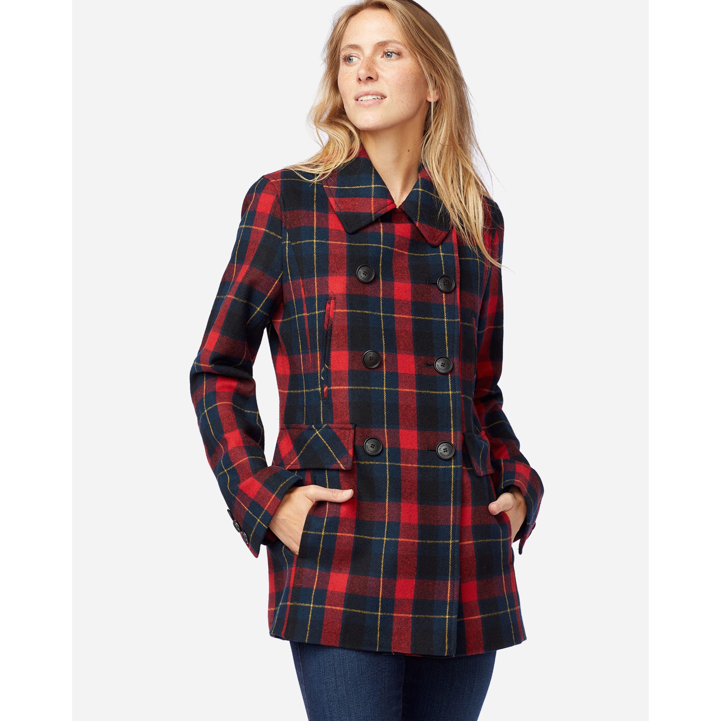 Pendleton buffalo plaid coat clearance