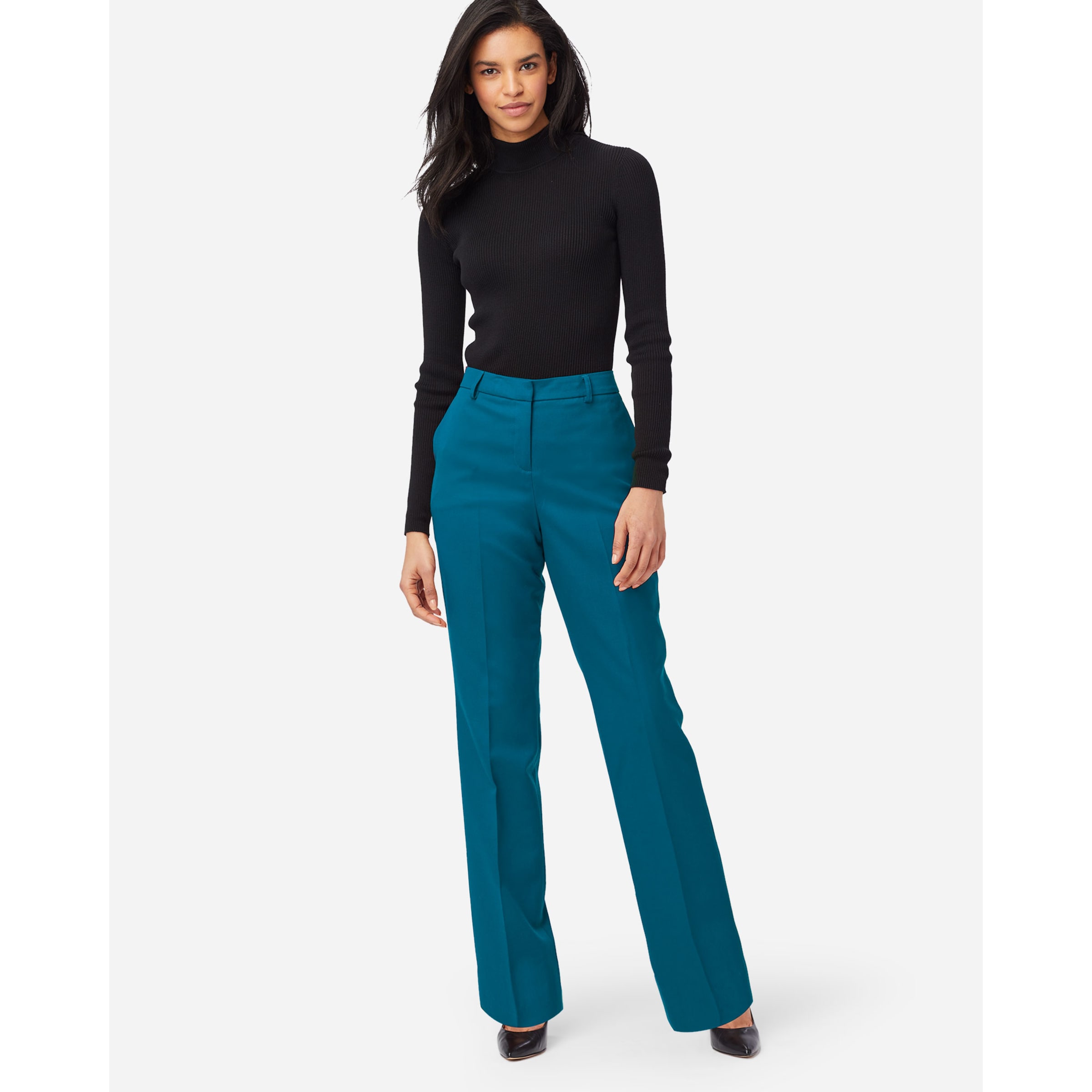 Women's wool trousers lined clearance
