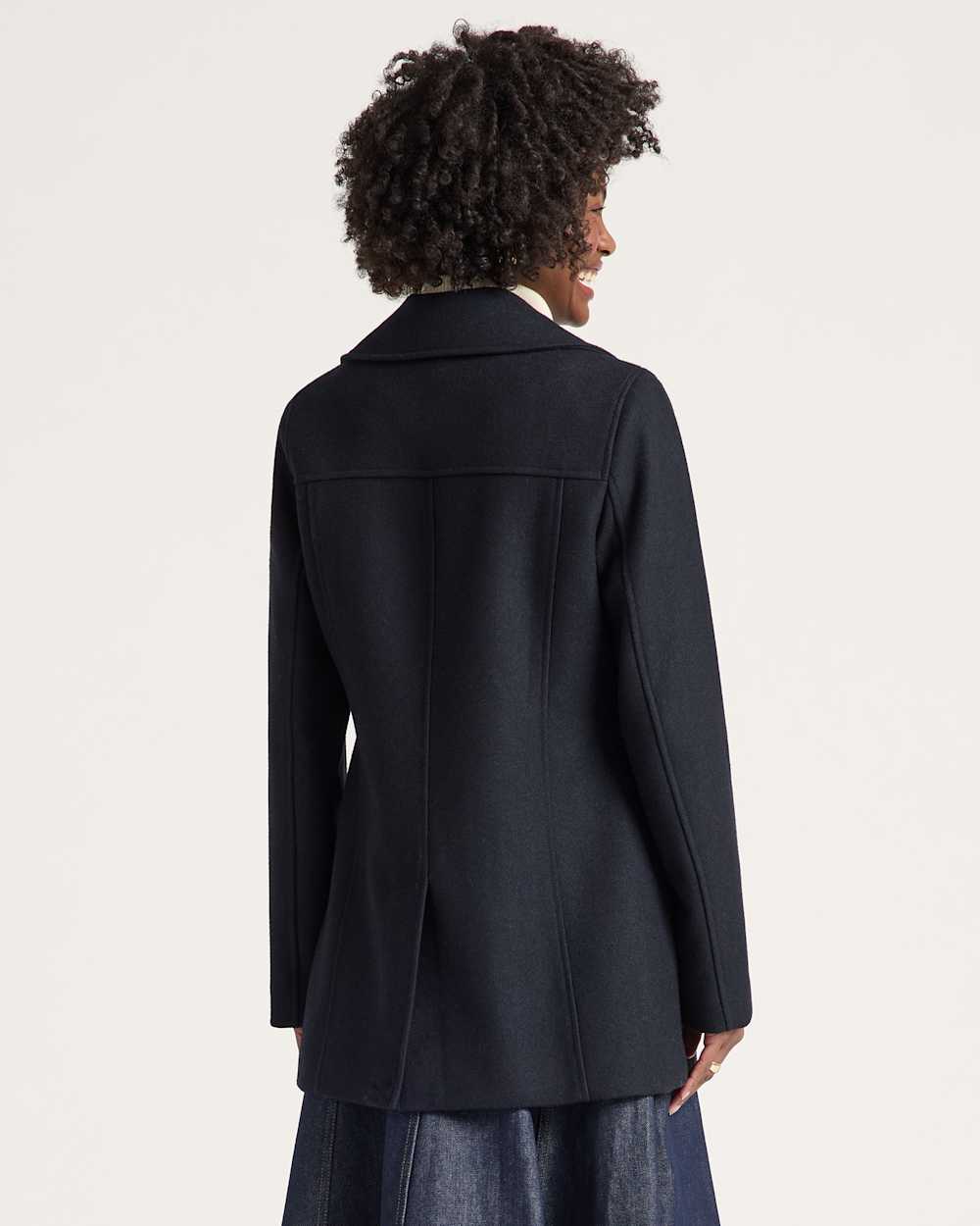 ALTERNATE VIEW OF WOMEN'S PEACOAT IN NAVY image number 2