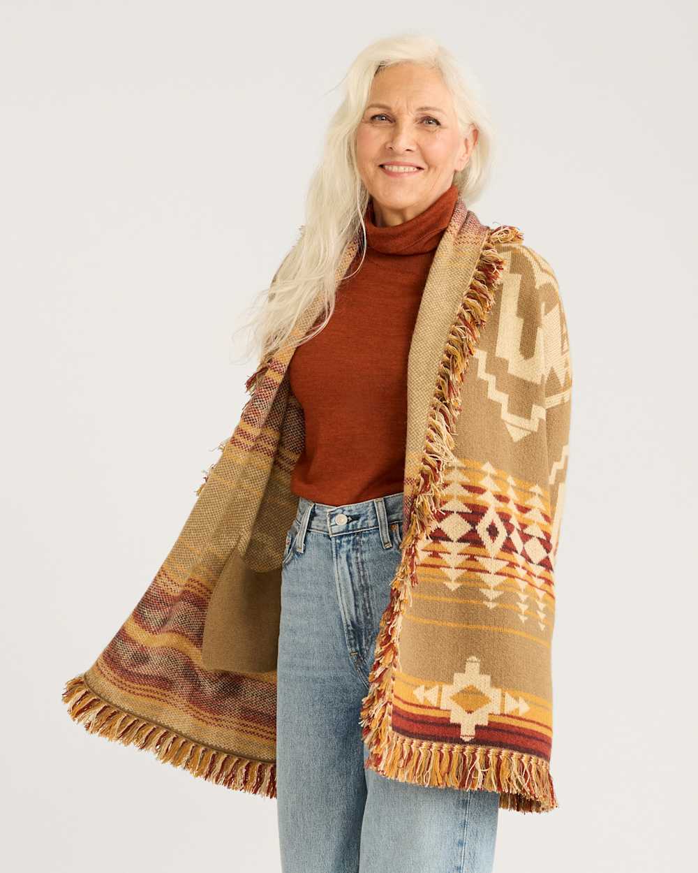 ALTERNATE VIEW OF WOMEN'S SKAMANIA ALPACA SWEATER IN IRISH CREAM MULTI image number 2