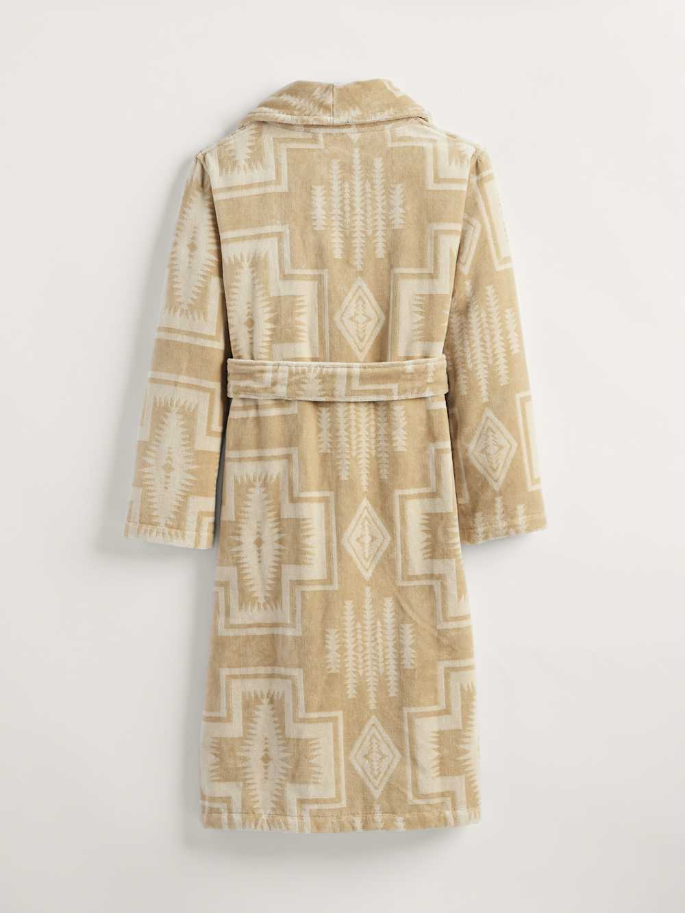 ALTERNATE VIEW OF WOMEN'S HARDING COTTON TERRY VELOUR ROBE IN SANDSHELL image number 2