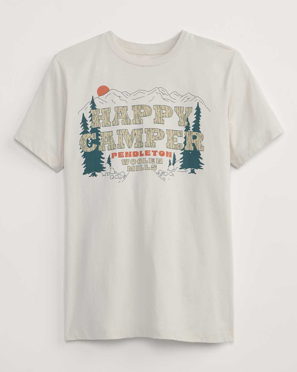 WOMEN'S HAPPY CAMPER GRAPHIC TEE IN BONE image number 1
