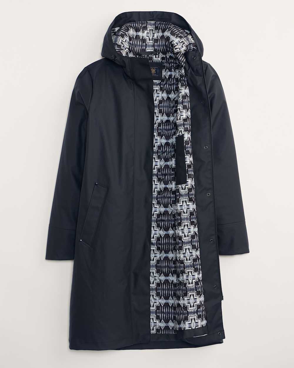 ALTERNATE VIEW OF WOMEN'S VICTORIA RAIN SLICKER IN BLACK image number 5