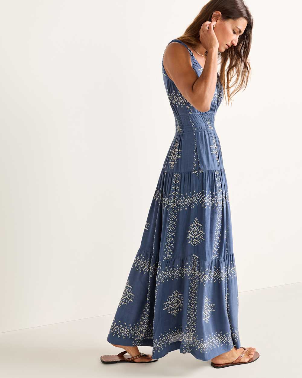 ALTERNATE VIEW OF WOMEN'S BROOKLYN SLEEVELESS DRESS IN NAVY image number 3