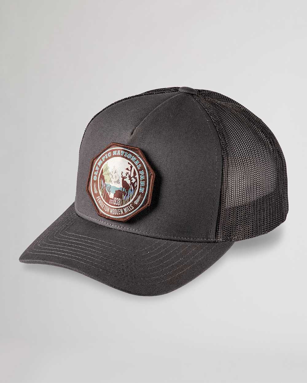NATIONAL PARK TRUCKER HAT IN CHARCOAL OLYMPIC image number 1