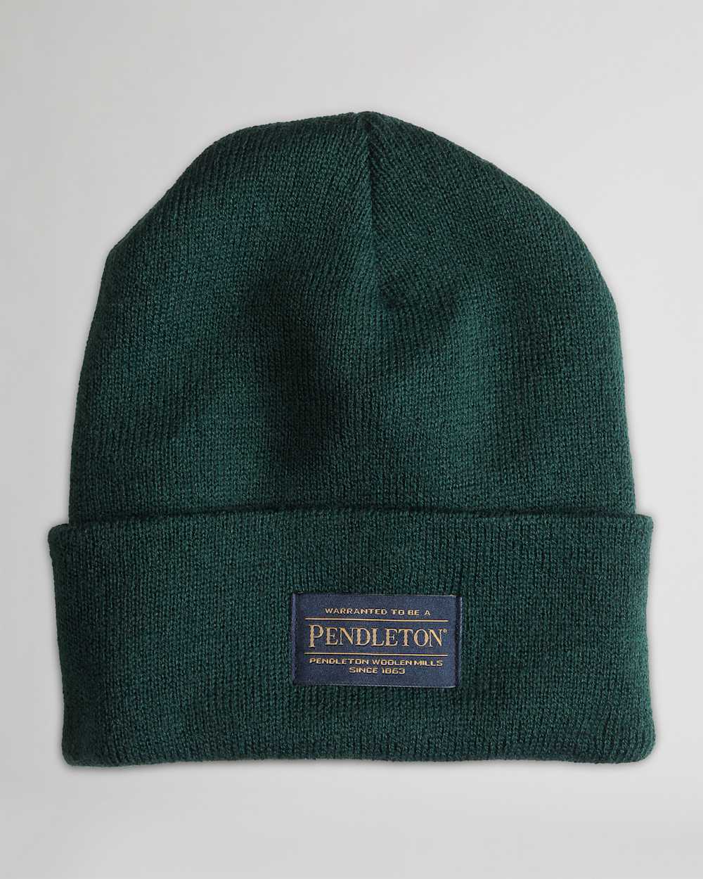 PENDLETON BEANIE IN HUNTER GREEN image number 1