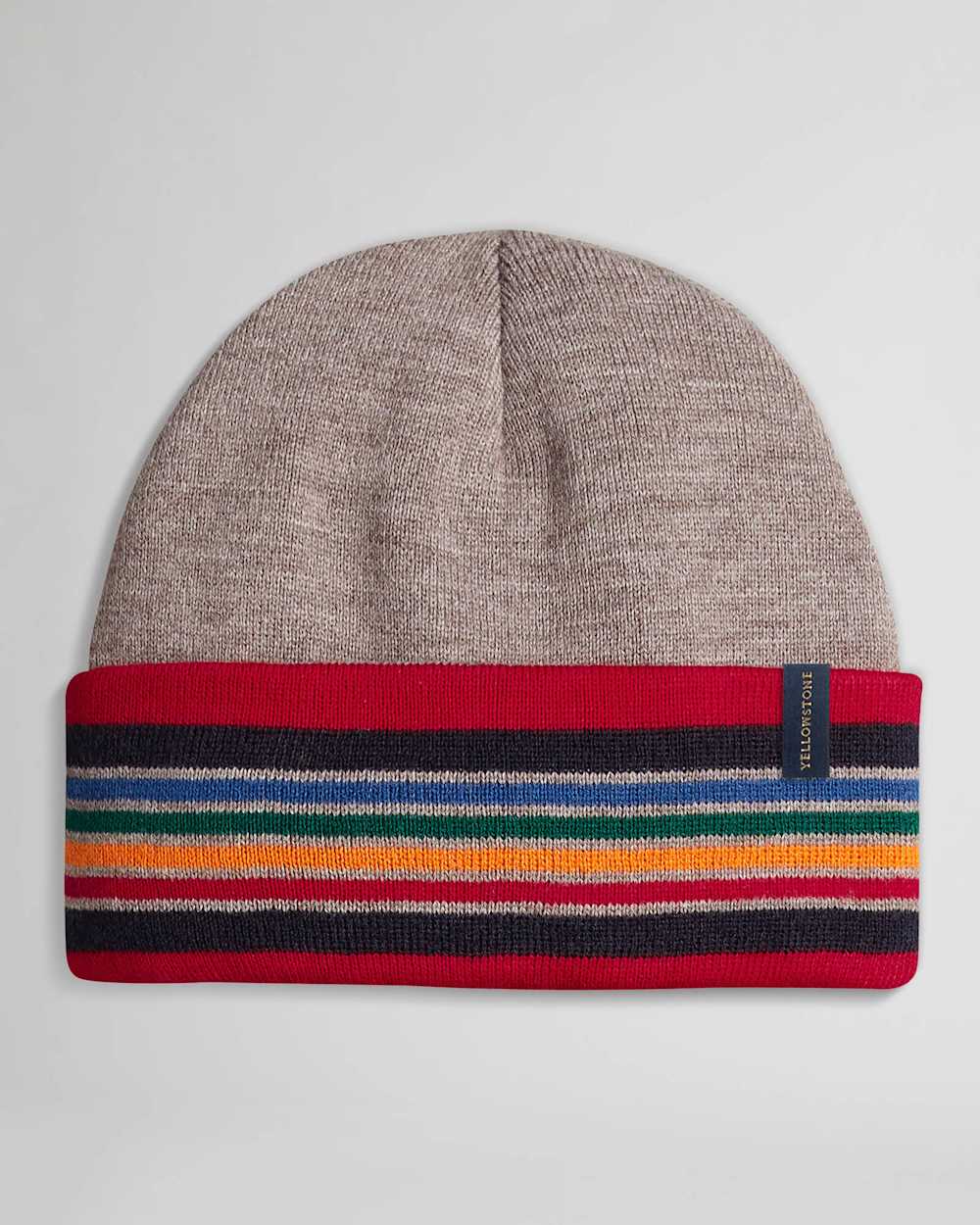 NATIONAL PARK STRIPE BEANIE IN YELLOWSTONE TAUPE image number 1