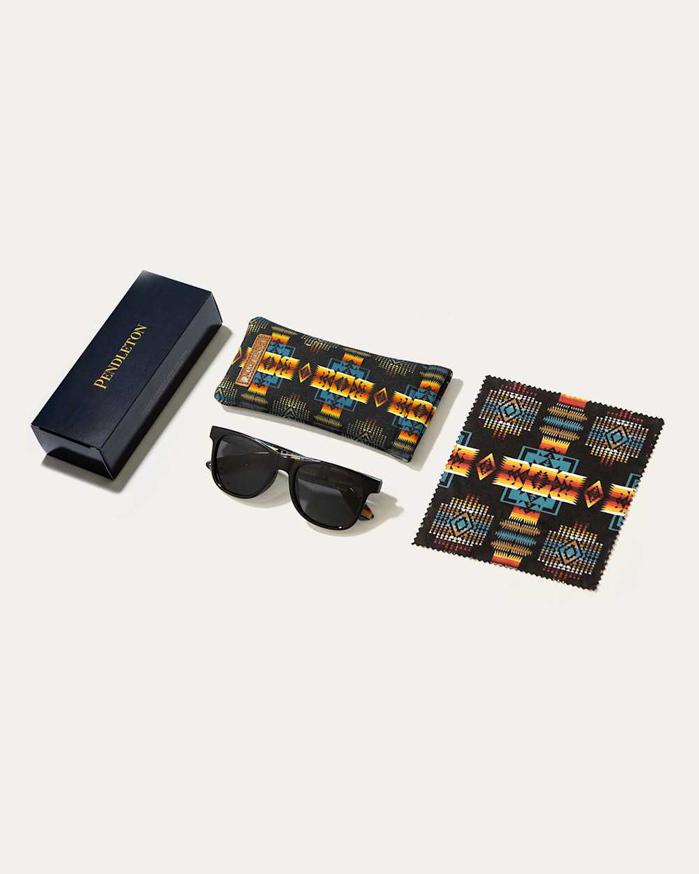 ALTERNATE VIEW OF SHWOOD X PENDLETON GABE POLARIZED SUNGLASSES IN BLACK/CHIEF JOSEPH image number 2