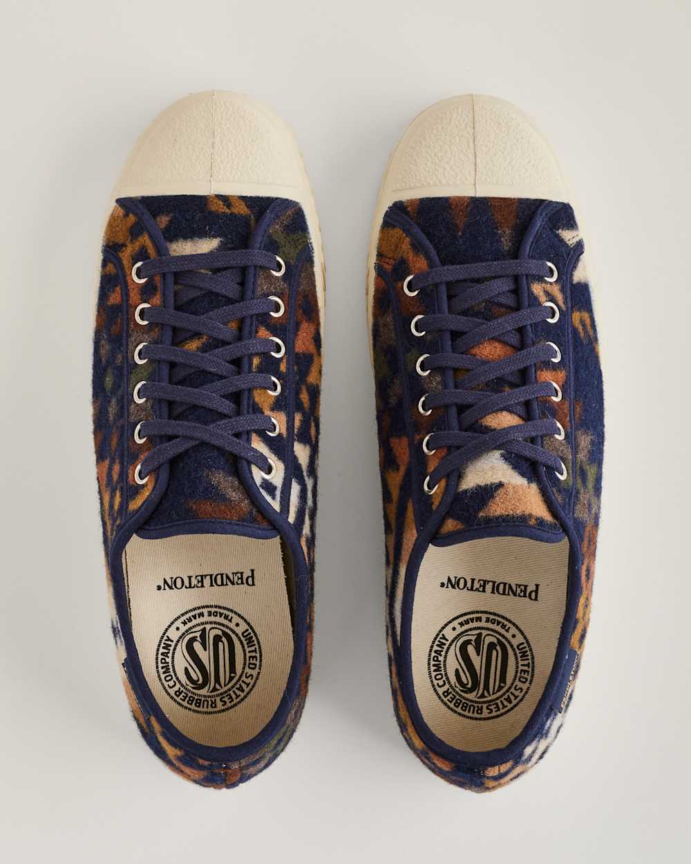ALTERNATE VIEW OF US RUBBER CO X PENDLETON MISSION TRAIL LOW TOPS IN NAVY image number 4