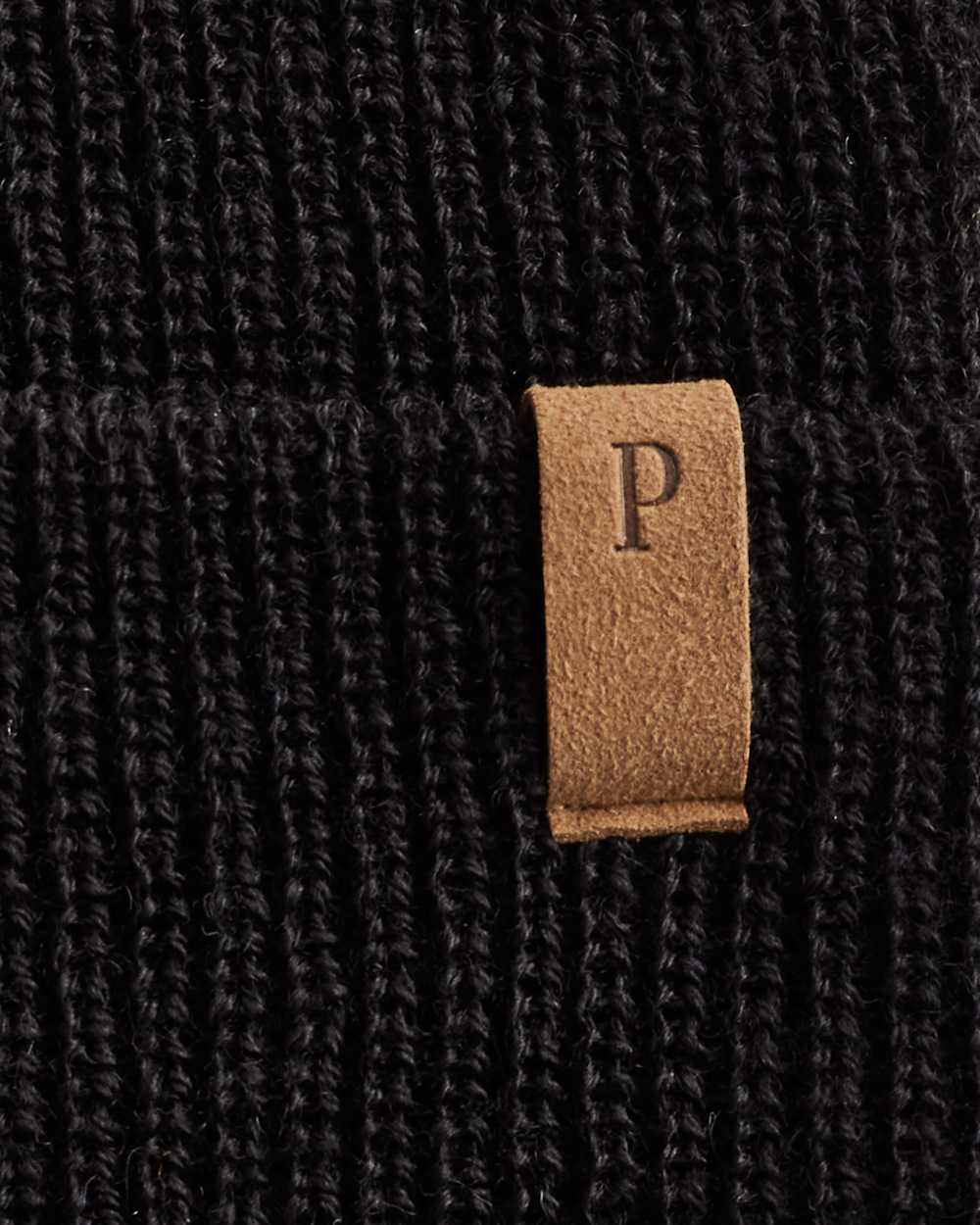 ALTERNATE VIEW OF WOOL WATCH CAP IN BLACK image number 2