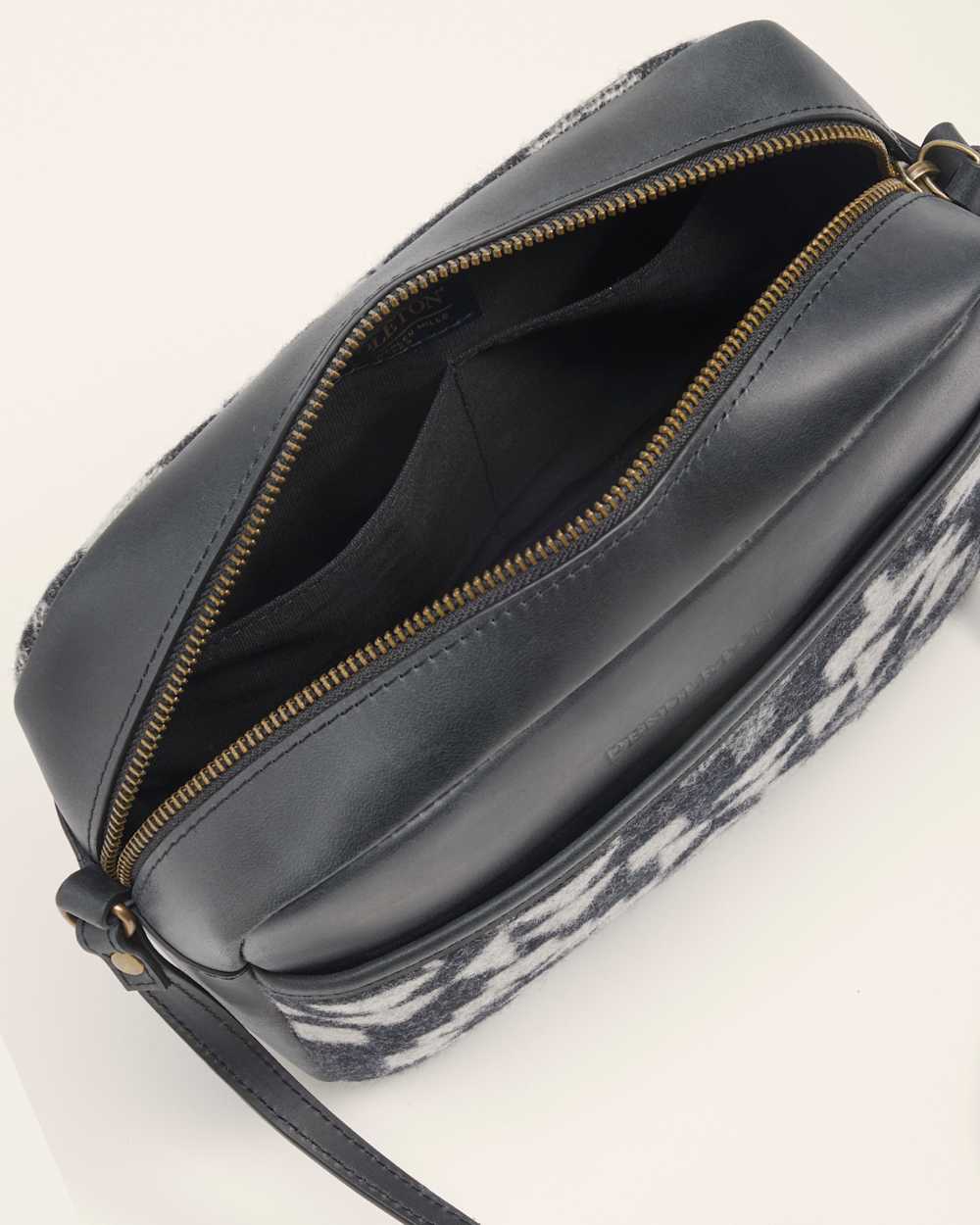 ALTERNATE VIEW OF BLUE RIDGE MIDI CROSSBODY IN BLACK MULTI image number 3