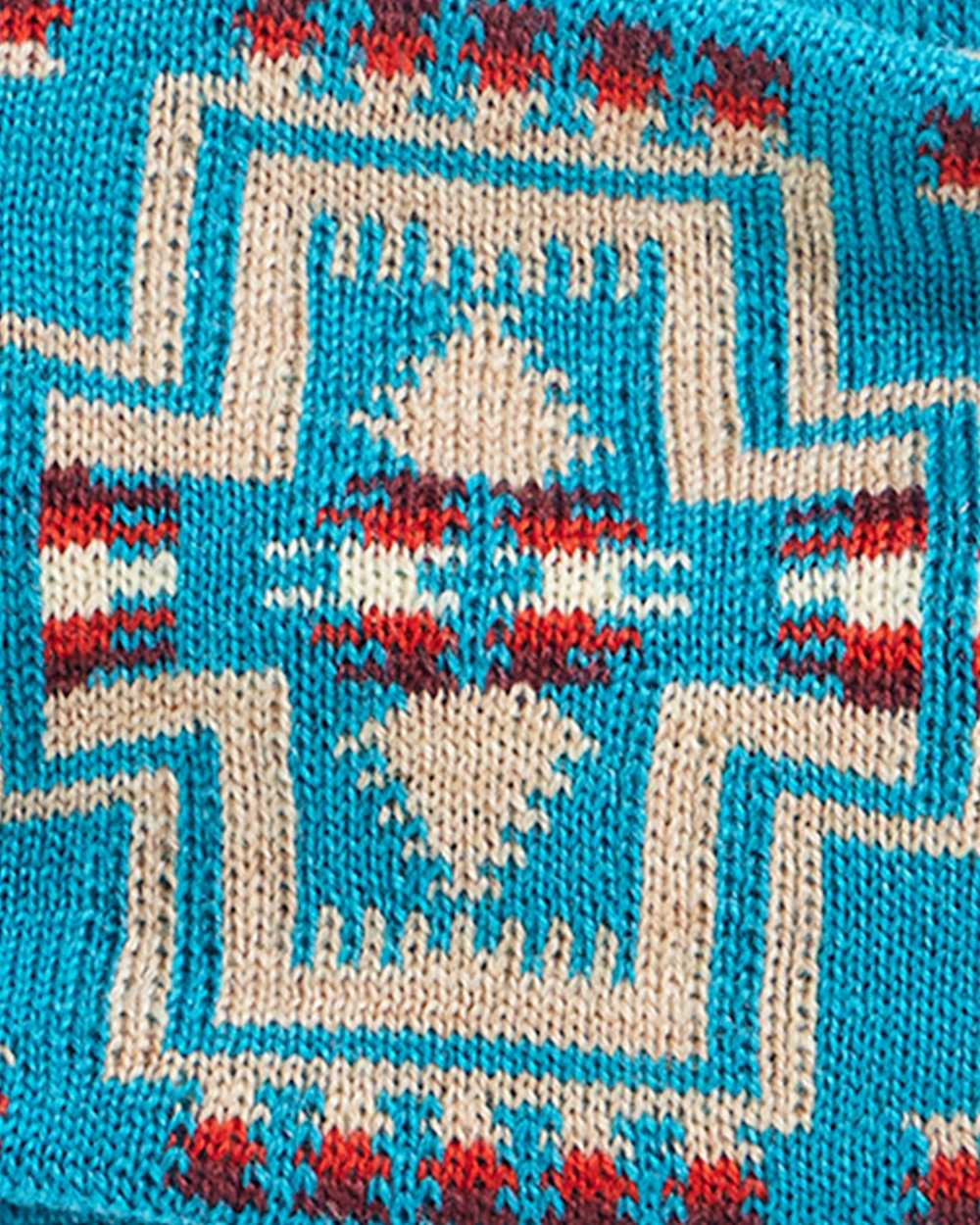 ALTERNATE VIEW OF HARDING FLEECE-LINED MERINO HEADBAND IN TURQUOISE image number 2