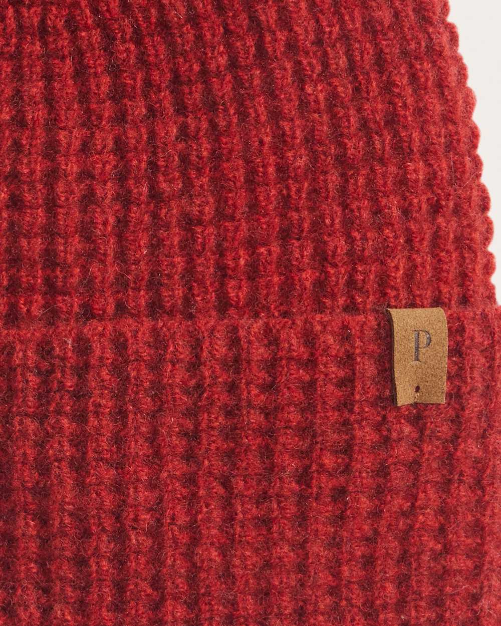 ALTERNATE VIEW OF MERINO WOOL WATCH CAP IN CAYENNE image number 2