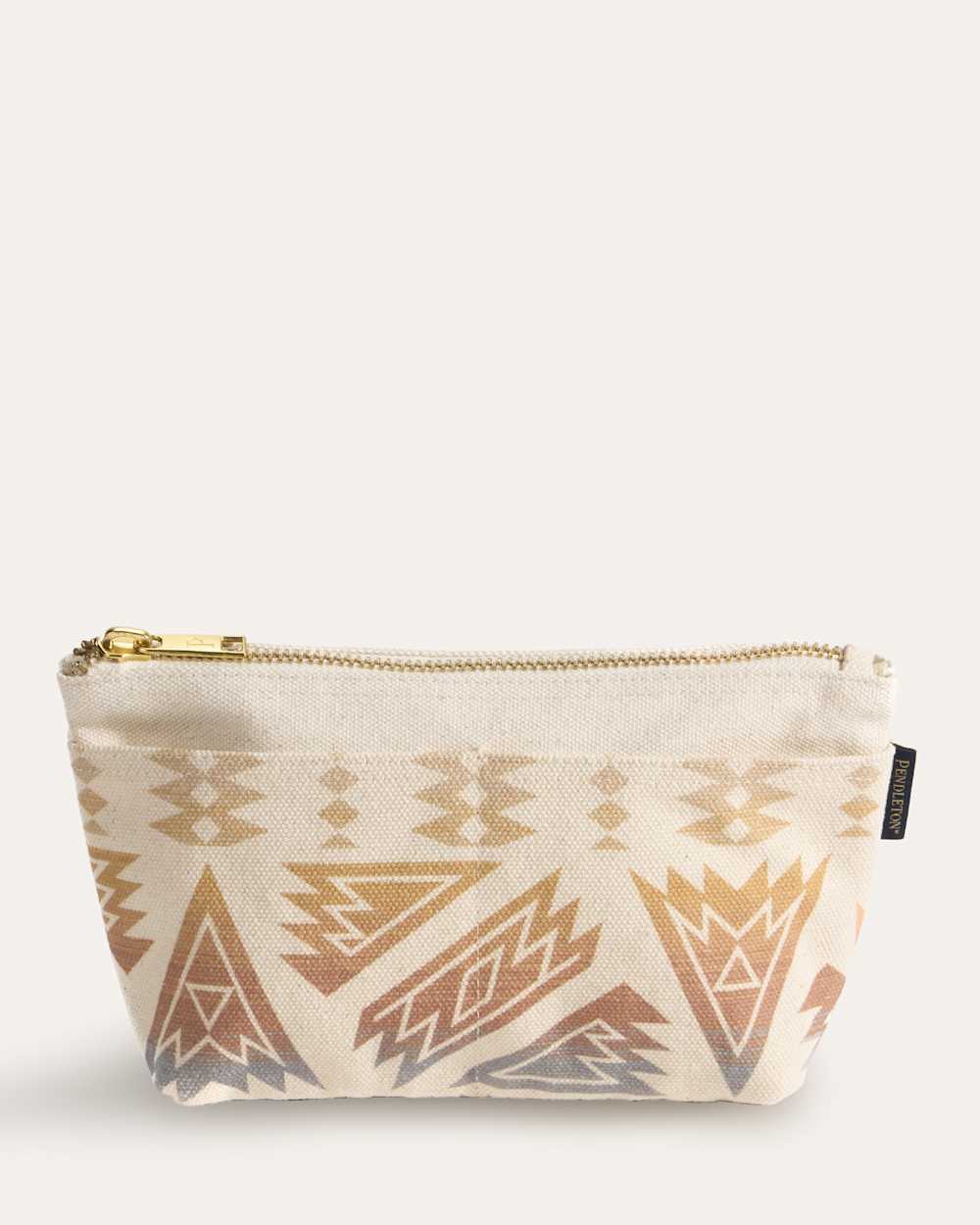 ASTORIA CANVAS ZIP POUCH IN IVORY PONDEROSA image number 1