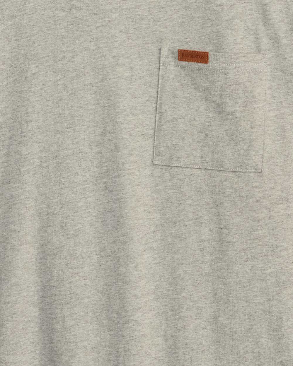 ALTERNATE VIEW OF MEN'S LONG-SLEEVE DESCHUTES POCKET TEE IN HEATHER GREY image number 2