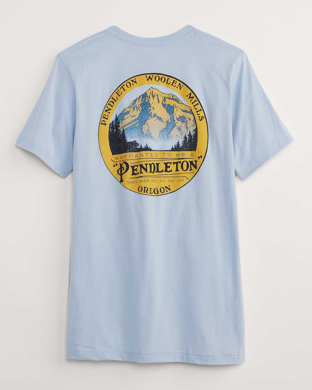 MEN'S OREGON GRAPHIC TEE IN LIGHT BLUE/GOLD image number 1