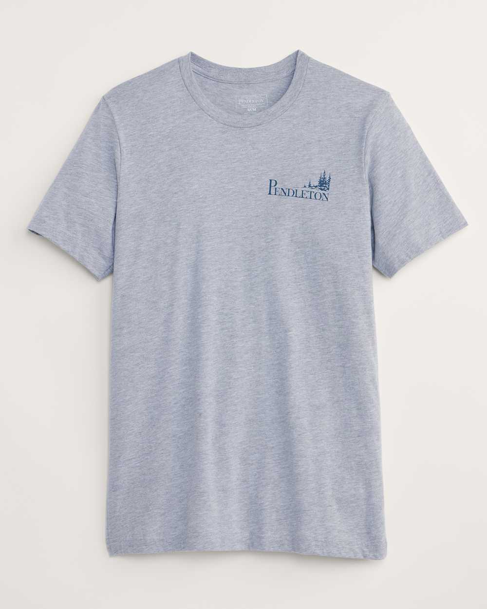 ALTERNATE VIEW OF MEN'S OUTDOOR SUNSET GRAPHIC TEE IN ATHLETIC HEATHER/GREY image number 2