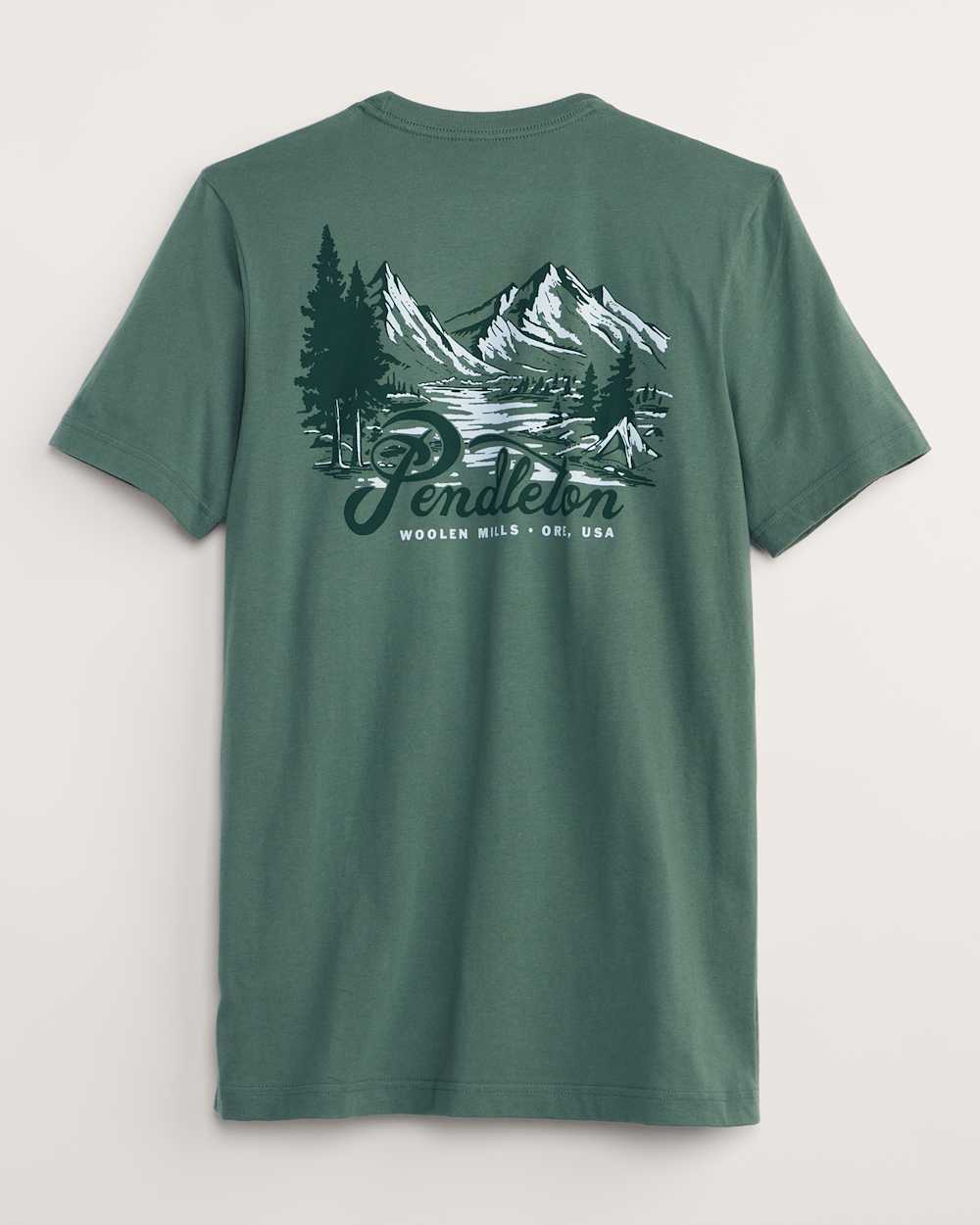 MEN'S MOUNTAIN PASS GRAPHIC TEE IN PINE/FOREST image number 1